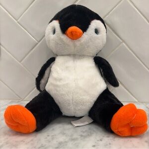 The Bear Factory “Happy” The Penguin  Stuffed Animal - Black, White & Orange -